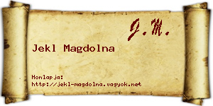 Jekl Magdolna névjegykártya